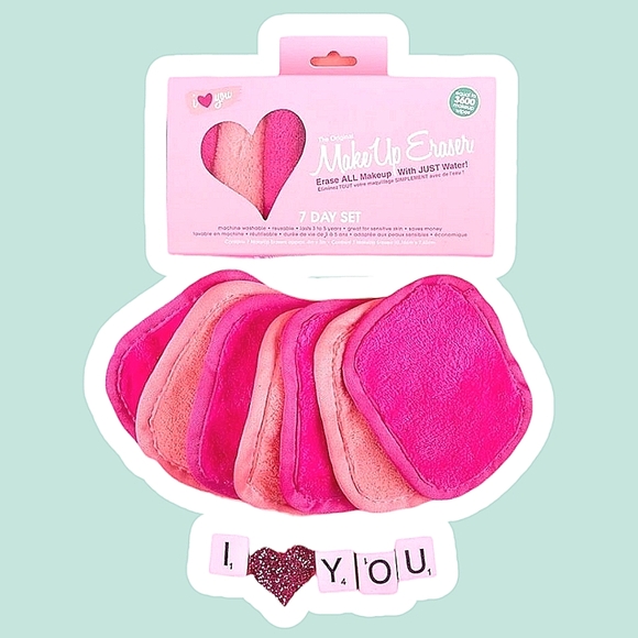 NEW The Original Makeup Eraser I Heart You 7 Day Set Makeup Eraser Gift Set - Picture 1 of 16